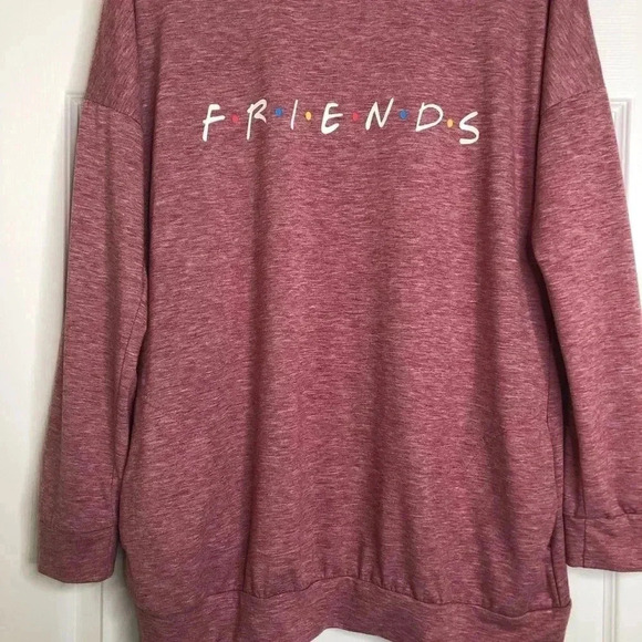 Friends Long Sleeved  Shirt Purpleish-Pink Small - Picture 3 of 16